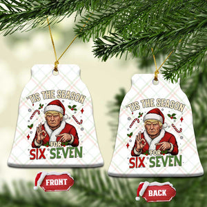 Funny Trump Patriotic Six Seven Meme Ceramic Ornament Tis The Season Christmas Gift TS12 Print Your Wear