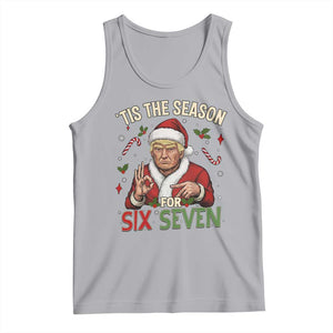 Funny Trump Patriotic Six Seven Meme Tank Top Tis The Season Christmas Gift TS12 Athletic Heather Print Your Wear