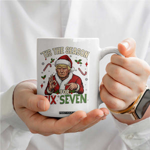Funny Trump Patriotic Six Seven Meme Coffee Mug Tis The Season Christmas Gift TS12 Print Your Wear