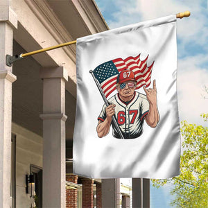 Funny Trump Patriotic 67 Meme Garden Flag Six Seven Gen Alpha Slang Gift TS12 Print Your Wear