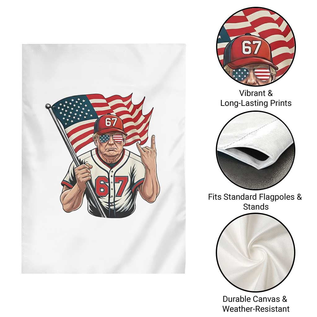 Funny Trump Patriotic 67 Meme Garden Flag Six Seven Gen Alpha Slang Gift TS12 Print Your Wear