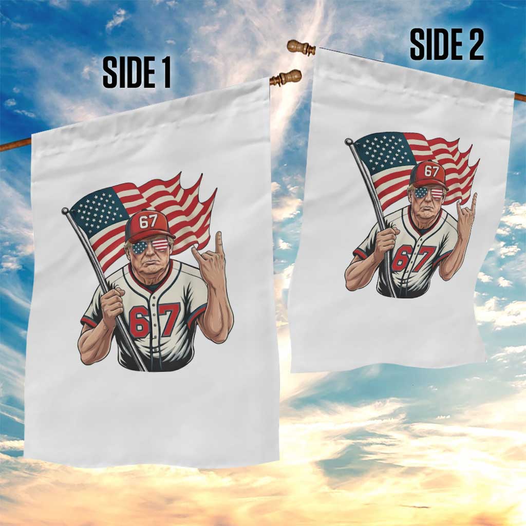 Funny Trump Patriotic 67 Meme Garden Flag Six Seven Gen Alpha Slang Gift TS12 Print Your Wear