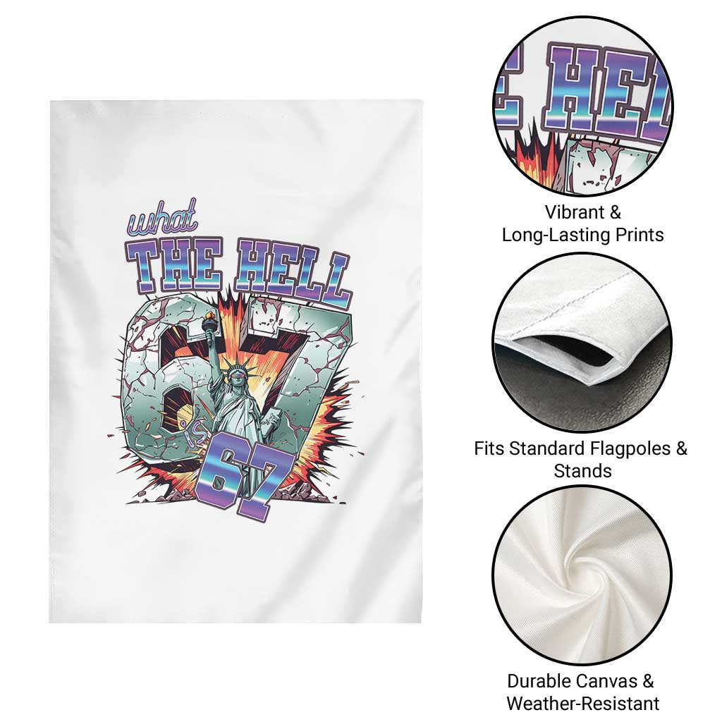 Funny Statue Of Liberty Six Seven Meme Garden Flag What The Hell Is 67 Gift TS12 Print Your Wear