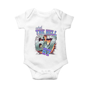 Funny Statue Of Liberty Six Seven Meme Baby Onesie What The Hell Is 67 Gift TS12 White Print Your Wear