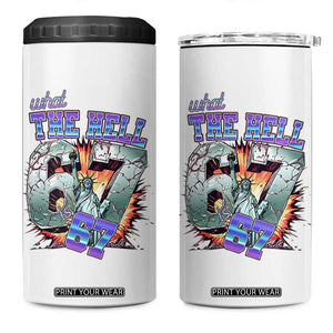Funny Statue Of Liberty Six Seven Meme 4 in 1 Can Cooler Tumbler What The Hell Is 67 Gift TS12 One Size: 16 oz White Print Your Wear