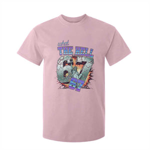 Funny Statue Of Liberty Six Seven Meme T Shirt For Kid What The Hell Is 67 Gift TS12 Light Pink Print Your Wear