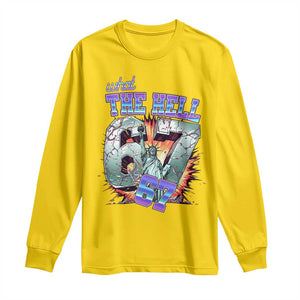 Funny Statue Of Liberty Six Seven Meme Long Sleeve Shirt What The Hell Is 67 Gift TS12 Daisy Print Your Wear