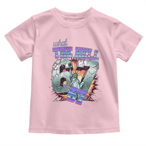 Funny Statue Of Liberty Six Seven Meme Toddler T Shirt What The Hell Is 67 Gift TS12 Light Pink Print Your Wear