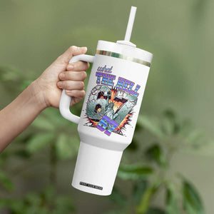 Funny Statue Of Liberty Six Seven Meme Tumbler With Handle What The Hell Is 67 Gift TS12 Print Your Wear