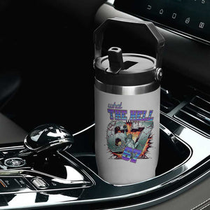 Funny Statue Of Liberty Six Seven Meme Flip Straw Tumbler What The Hell Is 67 Gift TS12 Print Your Wear