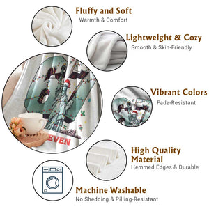 Statue Of Liberty Six Seven Meme Throw Blanket Trendy Gen Z Christmas Gift TS12 Print Your Wear