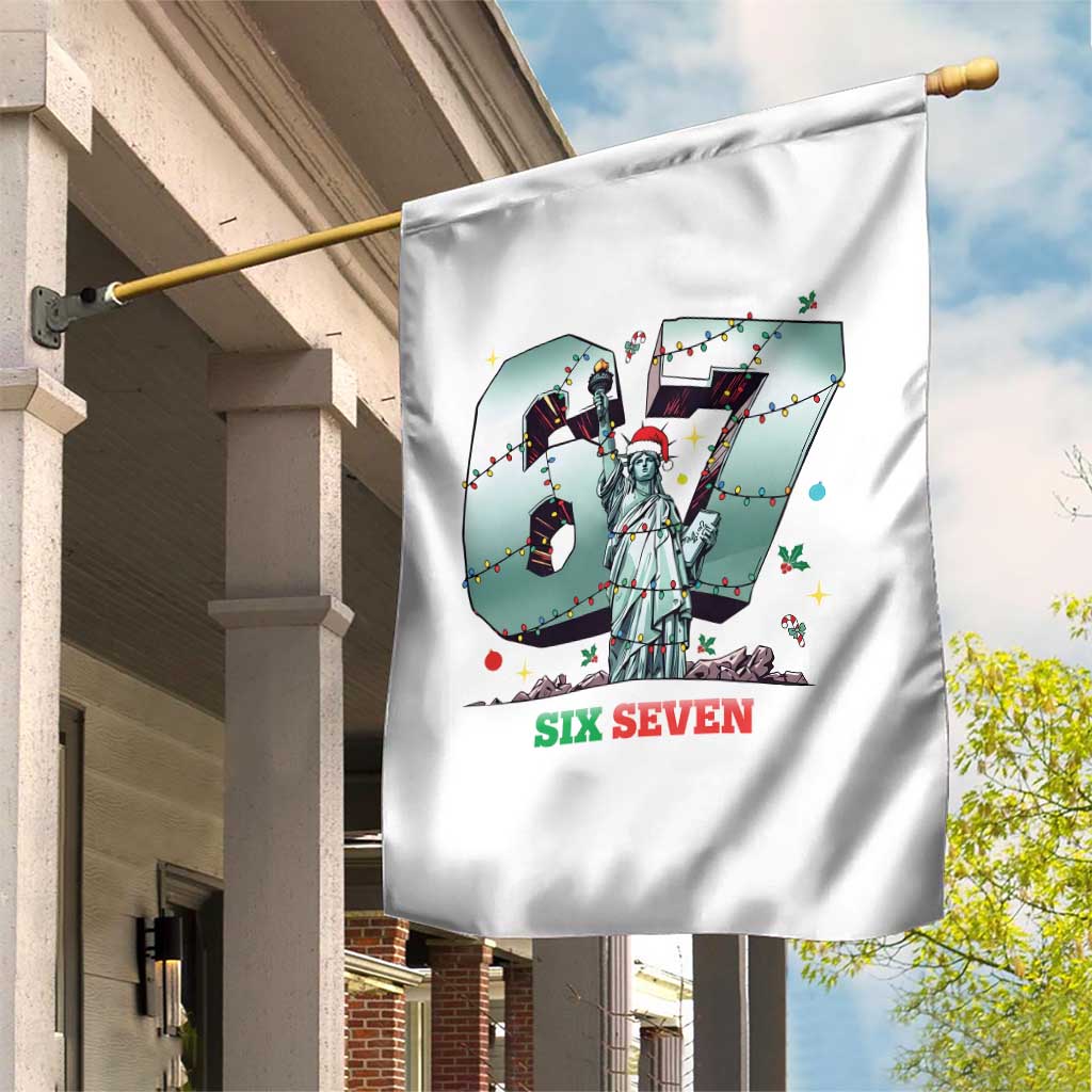 Statue Of Liberty Six Seven Meme Garden Flag Trendy Gen Z Christmas Gift TS12 Print Your Wear