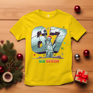 Statue Of Liberty Six Seven Meme T Shirt Trendy Gen Z Christmas Gift TS12 Daisy Print Your Wear
