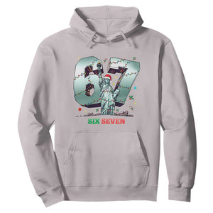 Statue Of Liberty Six Seven Meme Hoodie Trendy Gen Z Christmas Gift TS12 Ice Gray Print Your Wear
