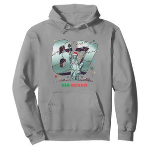 Statue Of Liberty Six Seven Meme Hoodie Trendy Gen Z Christmas Gift TS12 Sport Gray Print Your Wear