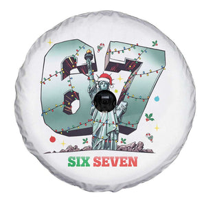 Statue Of Liberty Six Seven Meme Spare Tire Cover Trendy Gen Z Christmas Gift TS12 Print Your Wear