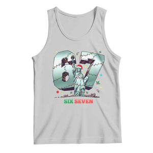 Statue Of Liberty Six Seven Meme Tank Top Trendy Gen Z Christmas Gift TS12 Ash Print Your Wear