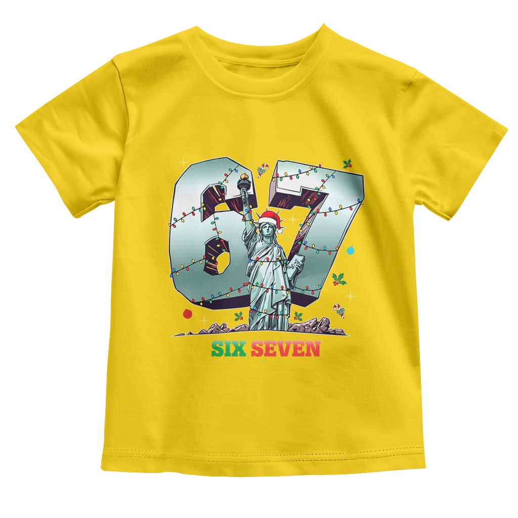 Statue Of Liberty Six Seven Meme Toddler T Shirt Trendy Gen Z Christmas Gift TS12 Daisy Print Your Wear