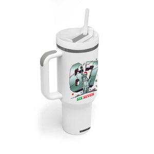 Statue Of Liberty Six Seven Meme Tumbler With Handle Trendy Gen Z Christmas Gift TS12 Print Your Wear