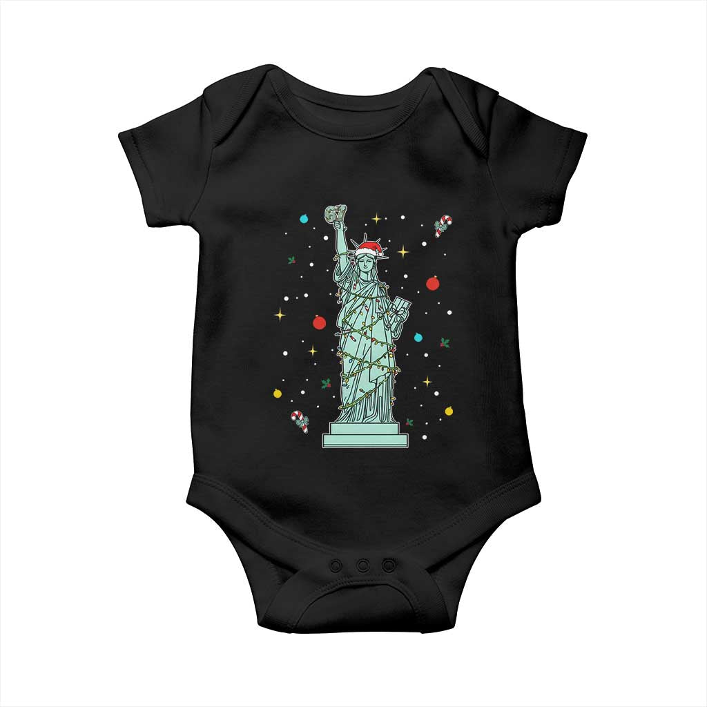 Statue Of Liberty Six Seven Meme Baby Onesie Gen Alpha 67 Trend Christmas Gift TS12 Black Print Your Wear