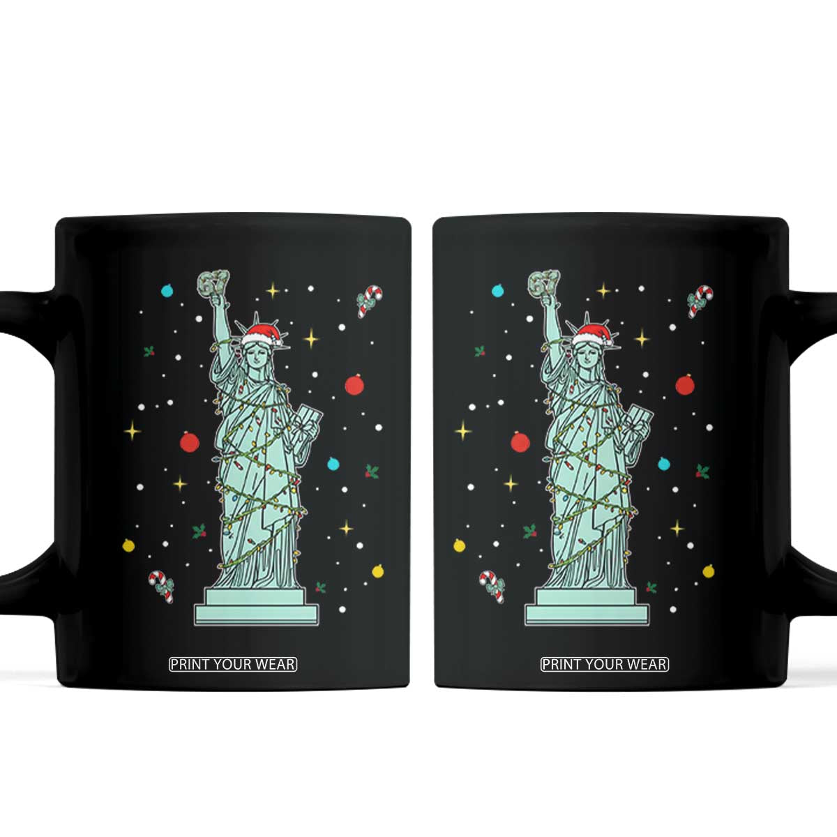 Statue Of Liberty Six Seven Meme Coffee Mug Gen Alpha 67 Trend Christmas Gift TS12 Black Print Your Wear