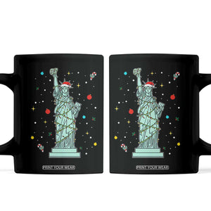Statue Of Liberty Six Seven Meme Coffee Mug Gen Alpha 67 Trend Christmas Gift TS12 Black Print Your Wear