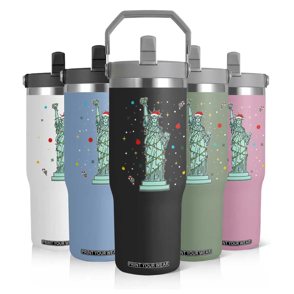 Statue Of Liberty Six Seven Meme Flip Straw Tumbler Gen Alpha 67 Trend Christmas Gift TS12 Print Your Wear