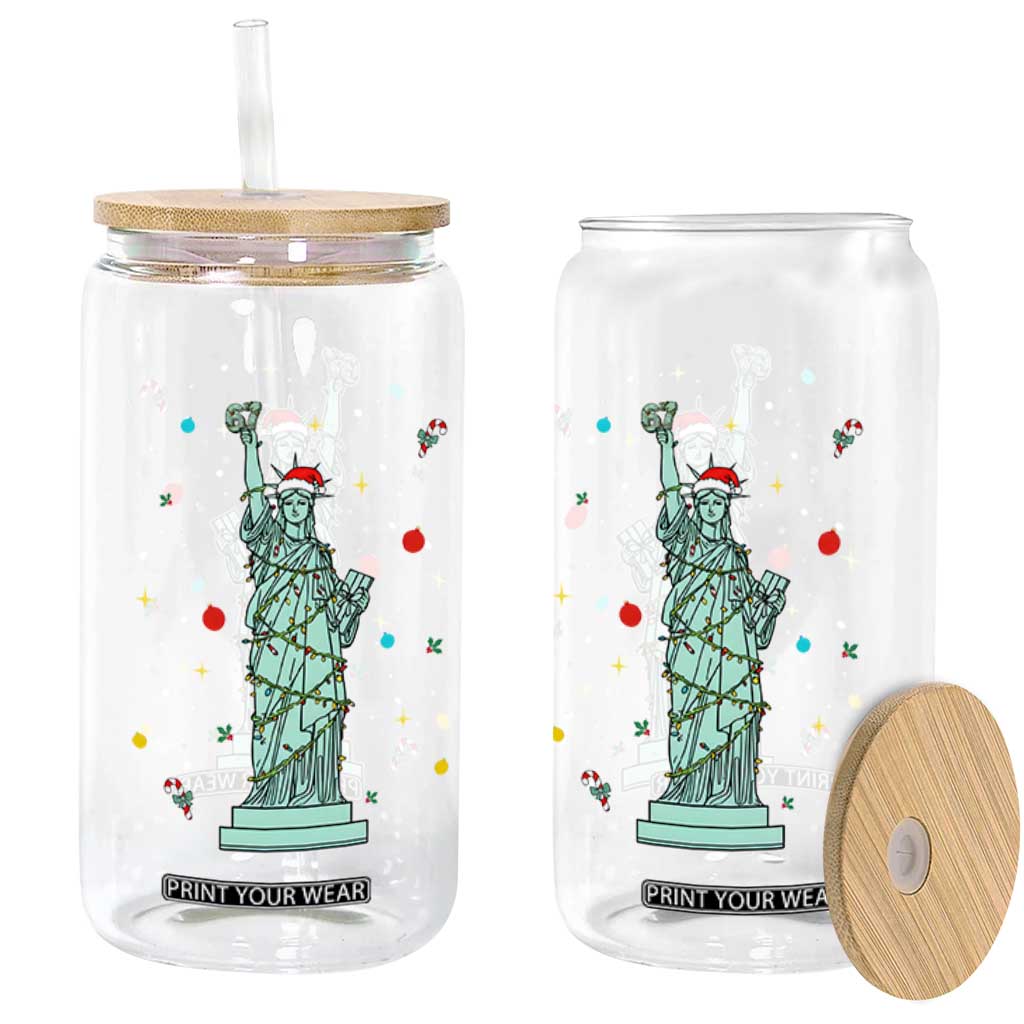 Statue Of Liberty Six Seven Meme Glass Can Gen Alpha 67 Trend Christmas Gift TS12 Print Your Wear