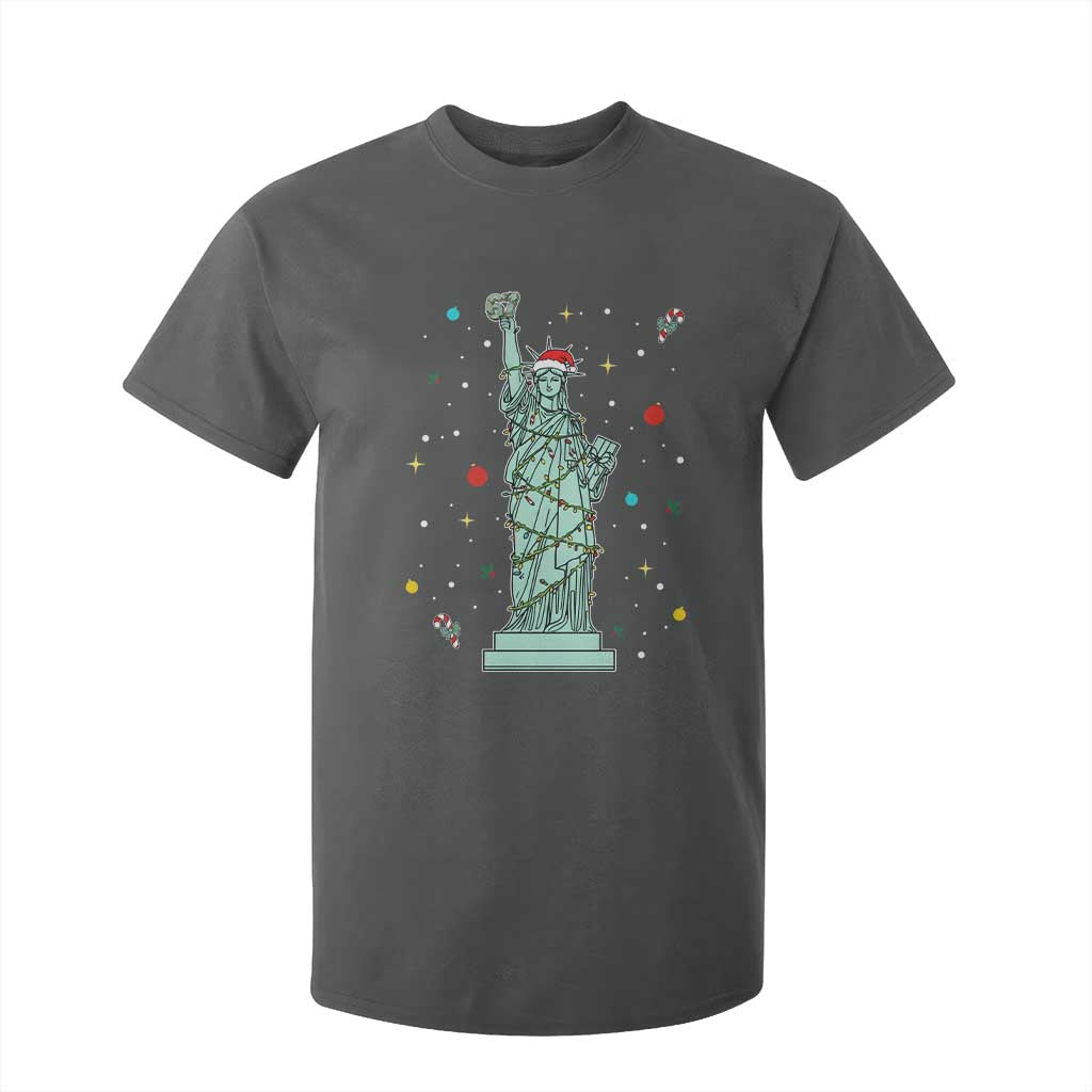 Statue Of Liberty Six Seven Meme T Shirt For Kid Gen Alpha 67 Trend Christmas Gift TS12 Dark Heather Print Your Wear