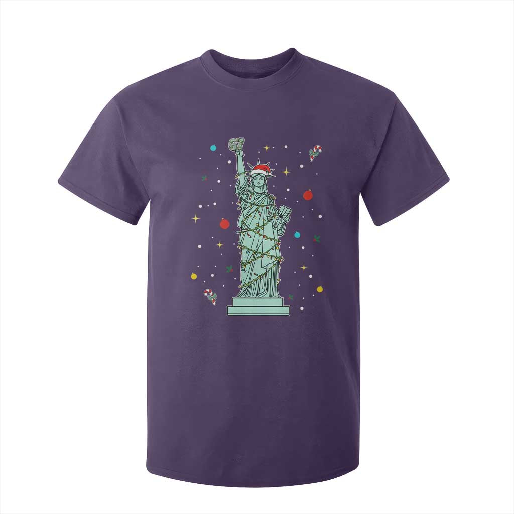 Statue Of Liberty Six Seven Meme T Shirt For Kid Gen Alpha 67 Trend Christmas Gift TS12 Purple Print Your Wear