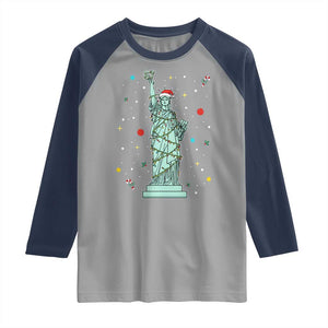 Statue Of Liberty Six Seven Meme Raglan Shirt Gen Alpha 67 Trend Christmas Gift TS12 Sport Gray Navy Print Your Wear