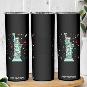 Statue Of Liberty Six Seven Meme Skinny Tumbler Gen Alpha 67 Trend Christmas Gift TS12 Print Your Wear