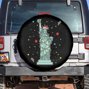 Statue Of Liberty Six Seven Meme Spare Tire Cover Gen Alpha 67 Trend Christmas Gift TS12 No hole Black Print Your Wear