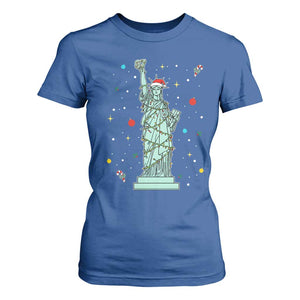 Statue Of Liberty Six Seven Meme T Shirt For Women Gen Alpha 67 Trend Christmas Gift TS12 Royal Blue Print Your Wear