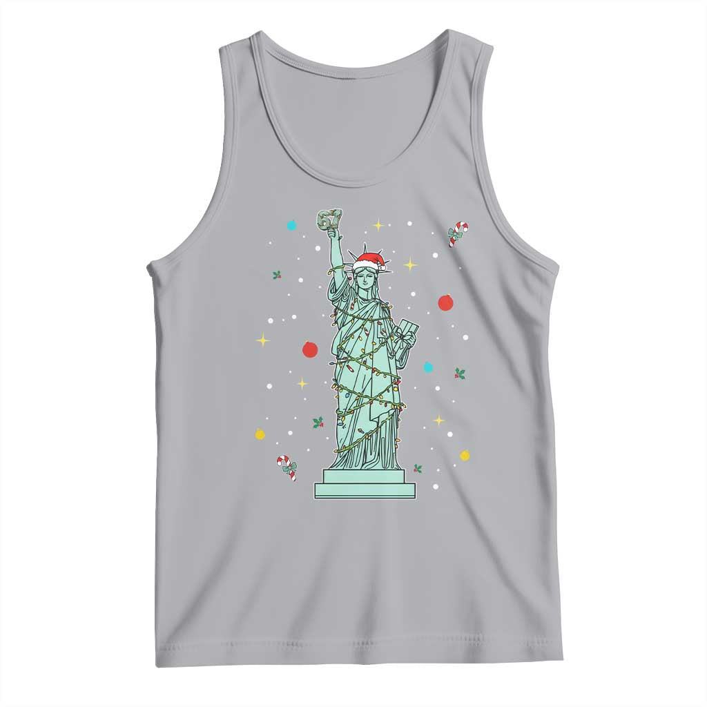 Statue Of Liberty Six Seven Meme Tank Top Gen Alpha 67 Trend Christmas Gift TS12 Athletic Heather Print Your Wear
