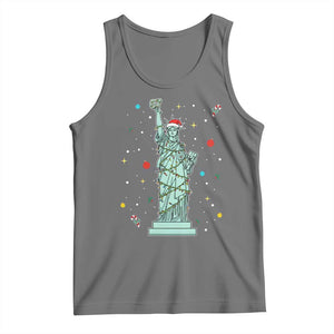 Statue Of Liberty Six Seven Meme Tank Top Gen Alpha 67 Trend Christmas Gift TS12 Black Heather Print Your Wear