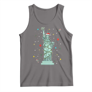 Statue Of Liberty Six Seven Meme Tank Top Gen Alpha 67 Trend Christmas Gift TS12 Deep Heather Print Your Wear