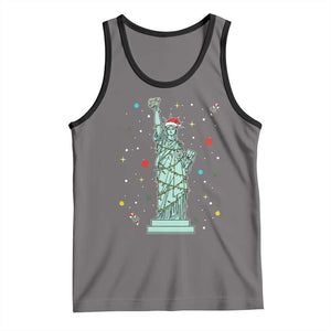 Statue Of Liberty Six Seven Meme Tank Top Gen Alpha 67 Trend Christmas Gift TS12 Deep Heather Black Print Your Wear