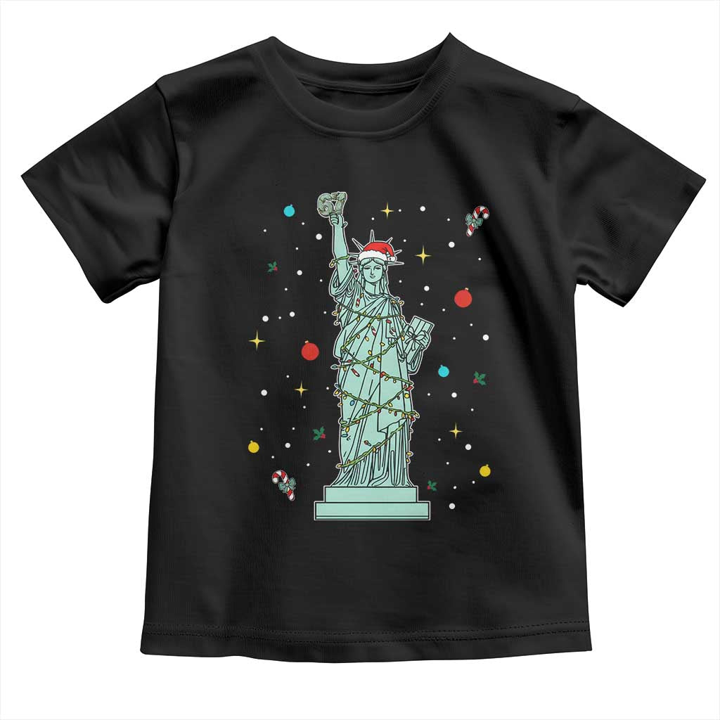 Statue Of Liberty Six Seven Meme Toddler T Shirt Gen Alpha 67 Trend Christmas Gift TS12 Black Print Your Wear