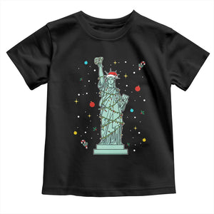 Statue Of Liberty Six Seven Meme Toddler T Shirt Gen Alpha 67 Trend Christmas Gift TS12 Black Print Your Wear