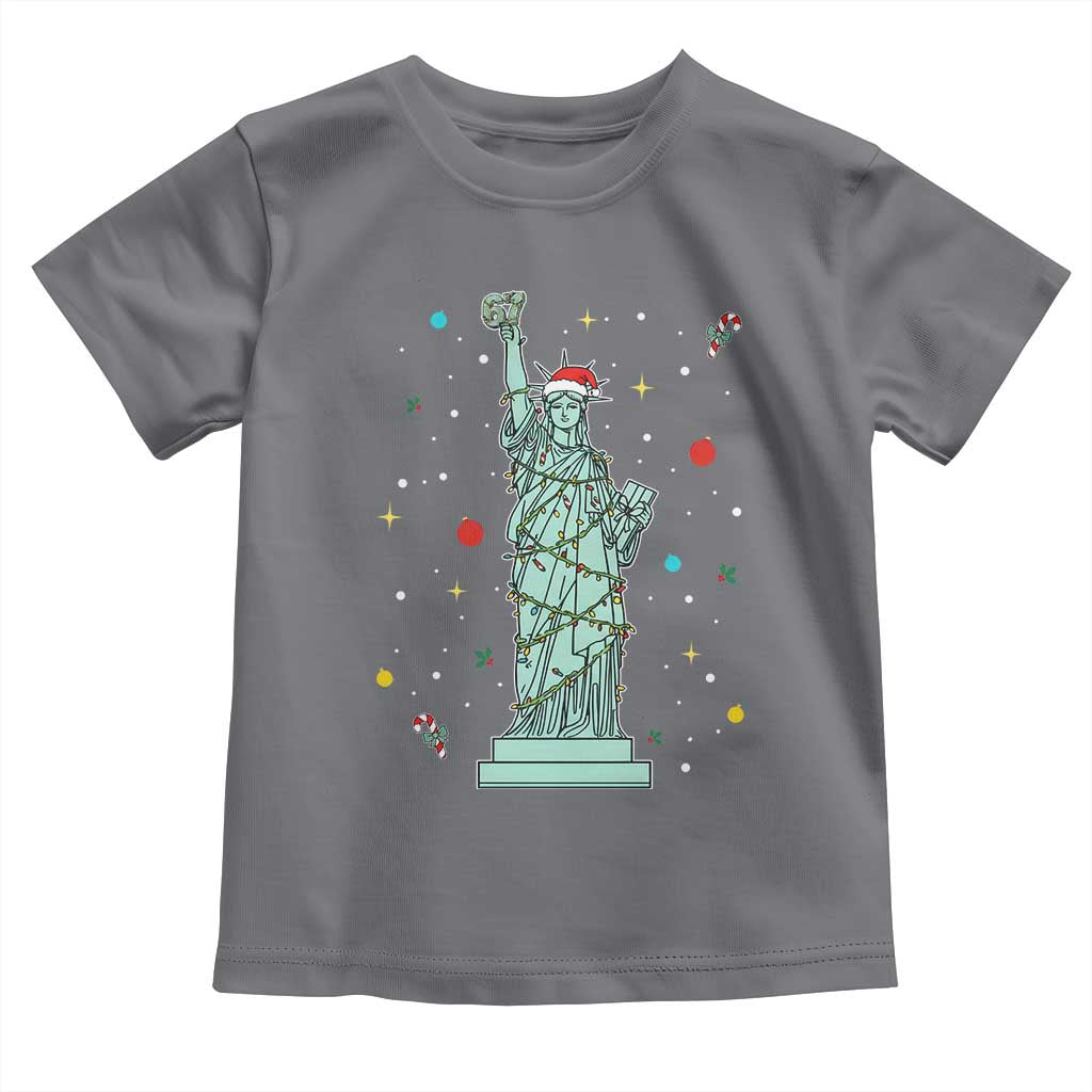 Statue Of Liberty Six Seven Meme Toddler T Shirt Gen Alpha 67 Trend Christmas Gift TS12 Charcoal Print Your Wear