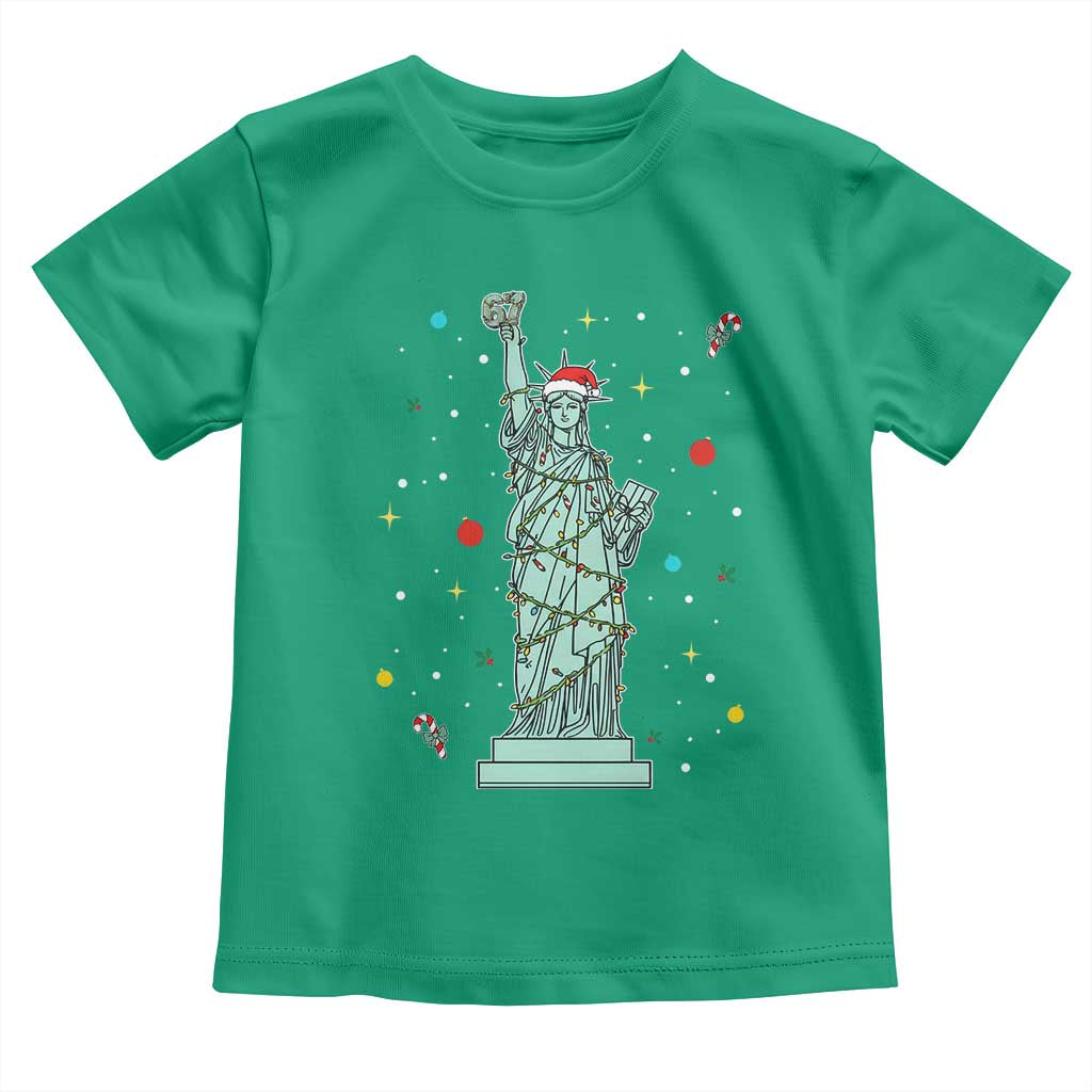 Statue Of Liberty Six Seven Meme Toddler T Shirt Gen Alpha 67 Trend Christmas Gift TS12 Irish Green Print Your Wear