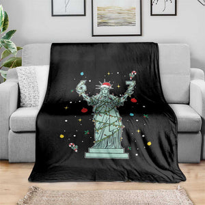 Doot Doot 67 Statue Of Liberty Throw Blanket Funny Gen Alpha 67 Trend Christmas Gift TS12 Print Your Wear