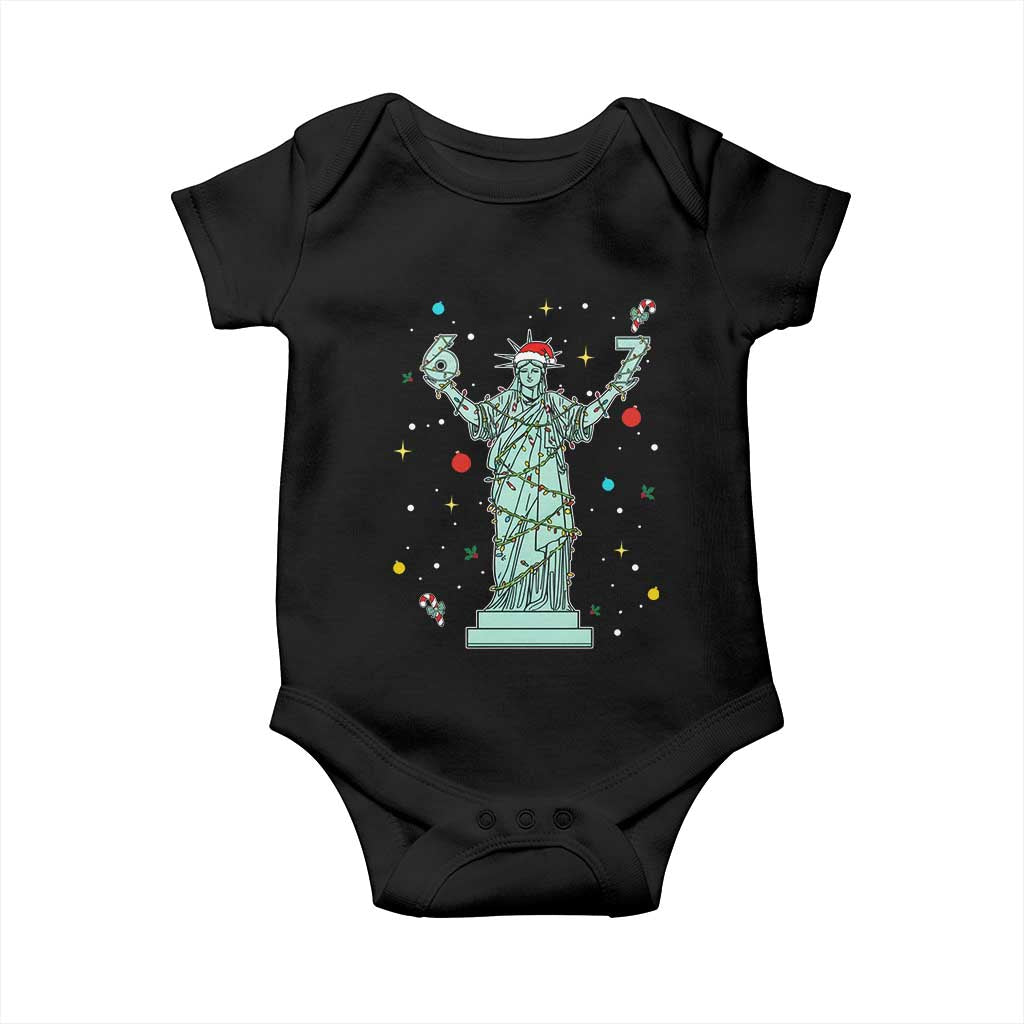Doot Doot 67 Statue Of Liberty Baby Onesie Funny Gen Alpha 67 Trend Christmas Gift TS12 Black Print Your Wear