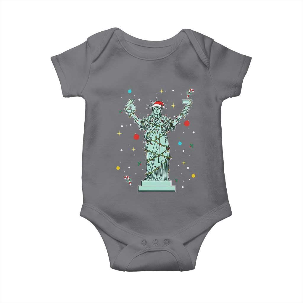 Doot Doot 67 Statue Of Liberty Baby Onesie Funny Gen Alpha 67 Trend Christmas Gift TS12 Charcoal Print Your Wear