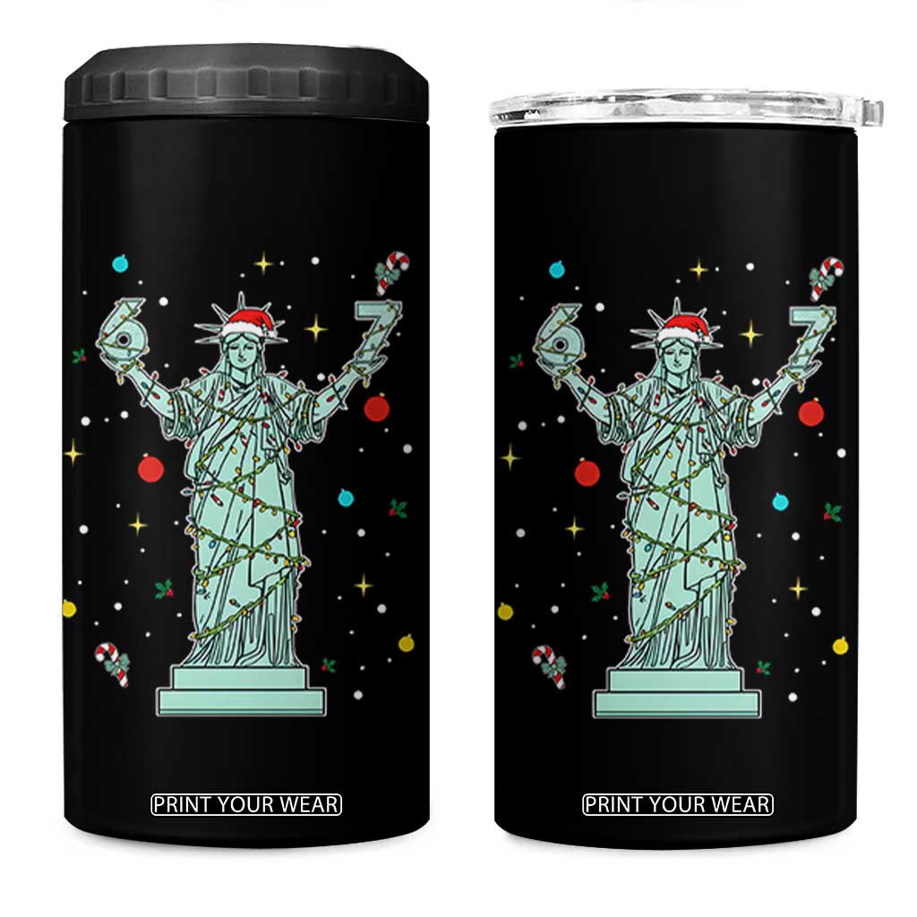 Doot Doot 67 Statue Of Liberty 4 in 1 Can Cooler Tumbler Funny Gen Alpha 67 Trend Christmas Gift TS12 One Size: 16 oz Black Print Your Wear