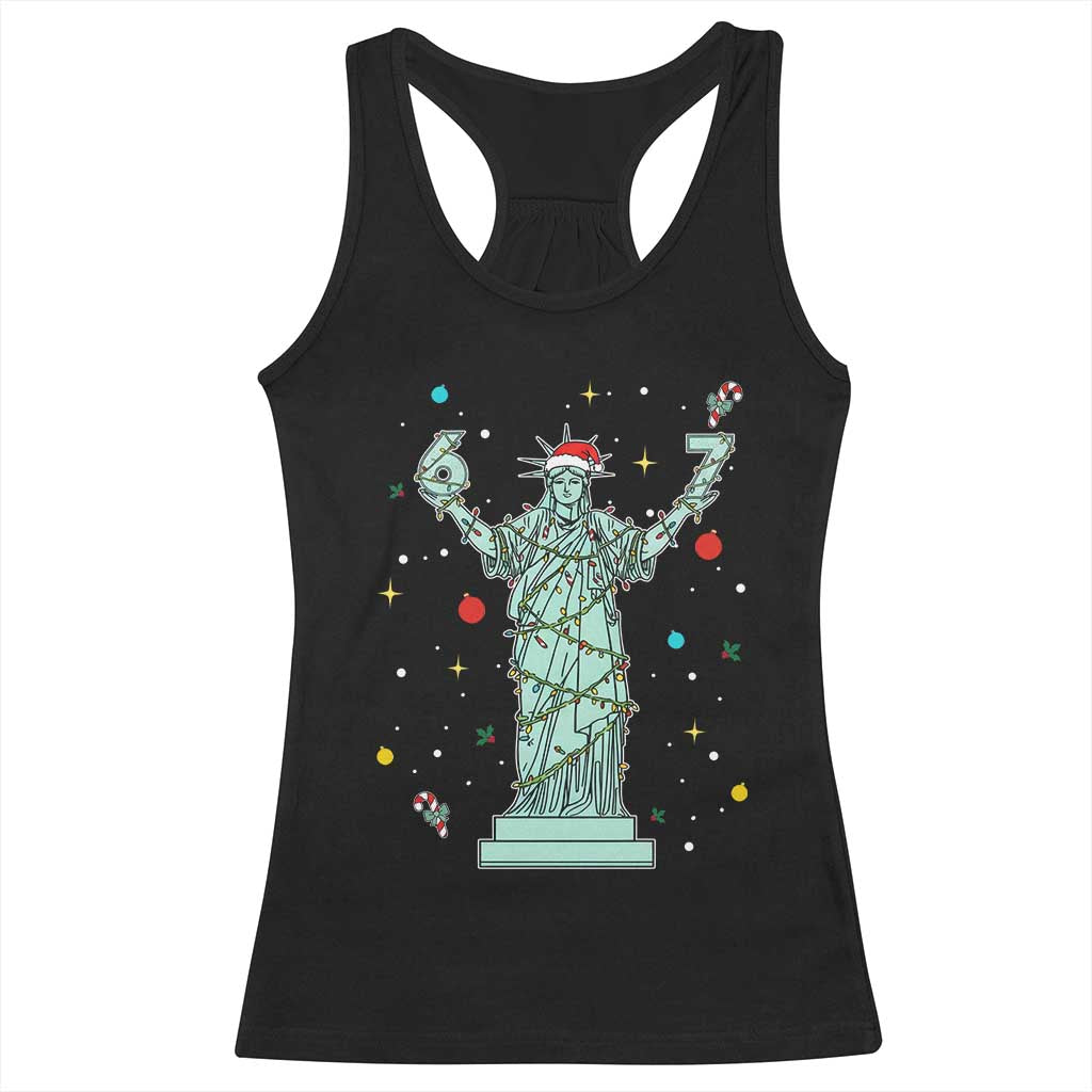Doot Doot 67 Statue Of Liberty Racerback Tank Top Funny Gen Alpha 67 Trend Christmas Gift TS12 Black Print Your Wear