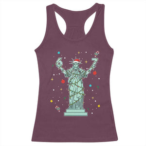 Doot Doot 67 Statue Of Liberty Racerback Tank Top Funny Gen Alpha 67 Trend Christmas Gift TS12 Maroon Print Your Wear