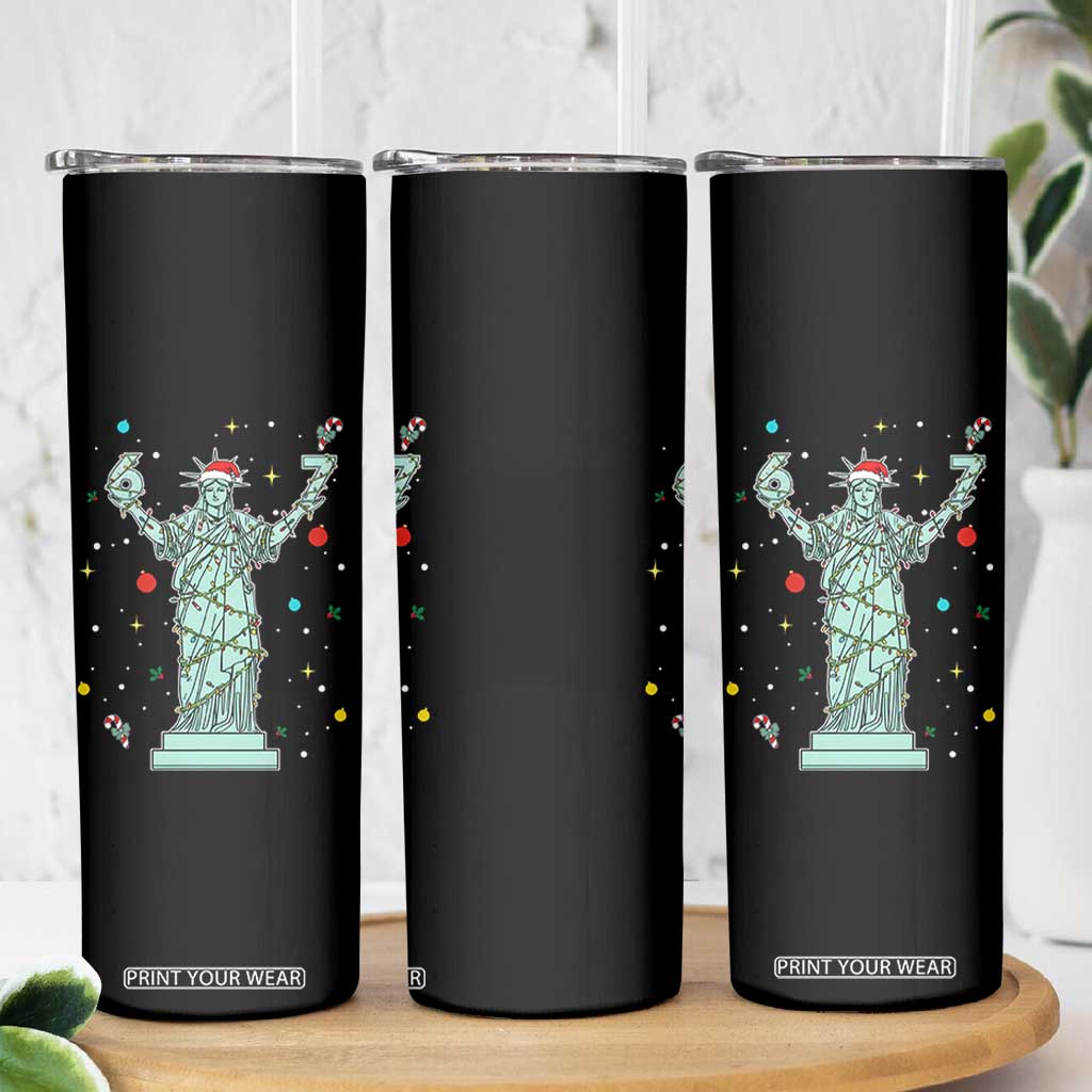 Doot Doot 67 Statue Of Liberty Skinny Tumbler Funny Gen Alpha 67 Trend Christmas Gift TS12 Print Your Wear