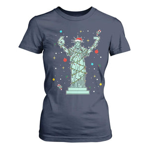Doot Doot 67 Statue Of Liberty T Shirt For Women Funny Gen Alpha 67 Trend Christmas Gift TS12 Navy Print Your Wear